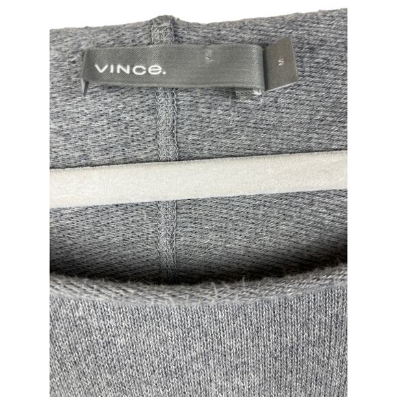 VINCE Trouvé Light Gray Boat Neck 3/4 Wide Sleeves Sweater Dress Size Medium - Picture 3 of 8